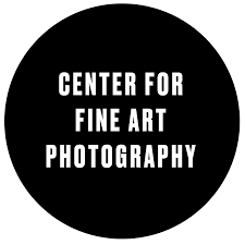 Black and white logo for the Center for Fine Art Photography.
