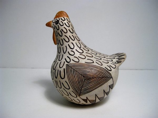 a ceramic chicken